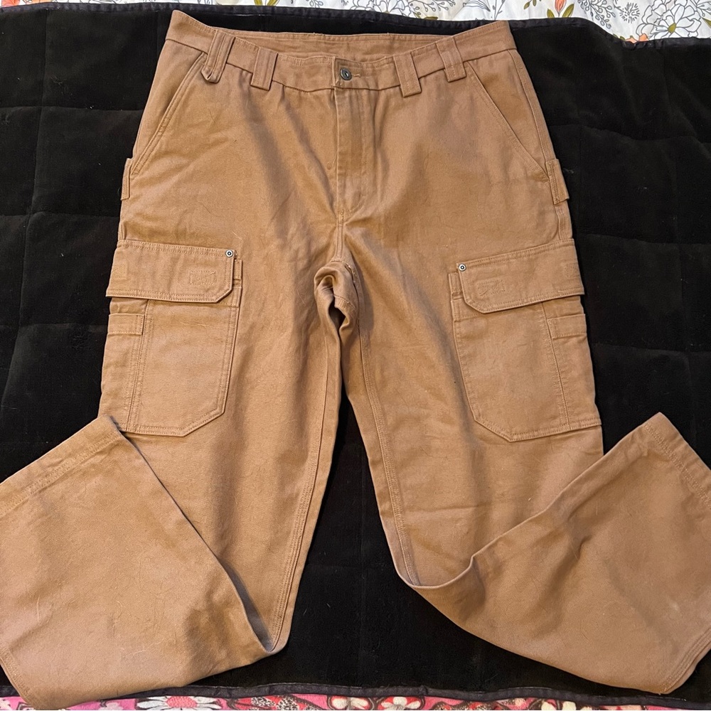 Duluth Trading Fire Hose Cargo Work Pants Size 38x34 EXCELLENT CONDITION